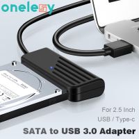 (Bishop Belle)อะแดปเตอร์ Onelesy SATA เป็น USB 3.0 Type C ถึงสายเคเบิล SATA 5Gbps การส่งข้อมูลความเร็วสูงสำหรับอะแดปเตอร์ SATA HDD ขนาด2.5นิ้ว