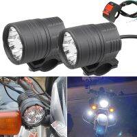 ไฟตัดหมอก LED รถไฟหน้าสปอตไลท์รถจักรยานยนต์เพิ่มเติมสำหรับ HONDA SUPER CUB CBR1000RR ปีกเงินแตน CB600F X4 RUCKUS