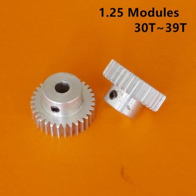 1.25 Modules 30T 39T Tooth Aluminum Alloy Spur gear Cylindrical Gear Hole 5/6/6.35/7/8/10/12/14/15mm