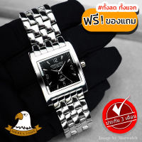 AMERICA EAGLE Watch นาฬิกาข้อมือผู้หญิง สายสแตนเลส รุ่น AE014G - Silver/Black