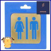 ป้ายห้องน้ำรวม ทองเหลือง S&amp;T 411UNISEX TOILET SIGN S&amp;T 411 BRASS **โปรโมชั่นสุดคุ้ม โค้งสุดท้าย**