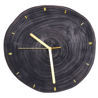 ?Dream Best? Charcoal Wood Clock / Wood Clock/ Wooden design Clock/Charcoal Plate ✔️ Free Shipping