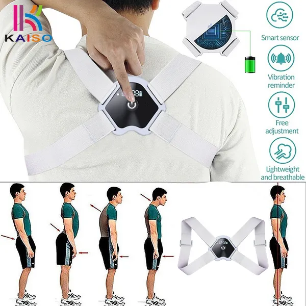 Kaiso LCD Screen Adjustable Posture Corrector Vibration Voice Prompt ...