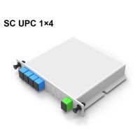 Plc 1X4 Sc Upc ชนิดแทรกเทปตัวแยกไฟเบอร์ออปติกแสง Ftth Splitter Box Gratis Ongkir