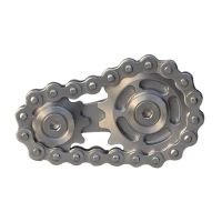 Stainless Steel Metal Sprockets Flywheel Fingertip Gyro Sprockets Chains Adult Toy Gear Gyro Sproket Roadbike Spinner Dropship