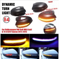 สัญญาณเลี้ยว LED กะพริบแบบไดนามิกไฟสำหรับรถ Volkswagen VW GOLF 6 VI MK6 GTI R Line R20ตัวบ่งชี้กระจกด้านข้าง Touran Eqtz5f ตามลำดับ