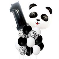 1-9 Year Girl Birthday Balloon Decor Panda Birthday Party Decorations for Kids Boy Baby Shower Gender Reveal Party Panda Balloon Balloons