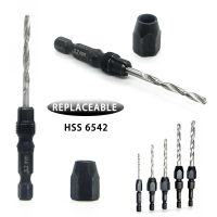 Quick Change Handle Hex Shank Twist Drill Detachable Change Core Metal Drill Bit Set HSS 6542 1/4