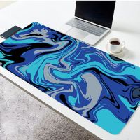 Blue Strata Liquid Gaming Mouse Pad Large Mouse Pad Gamer Mouse Mat Computer Mousepad Rubber Mause Pad Keyboard Desk Play Mats