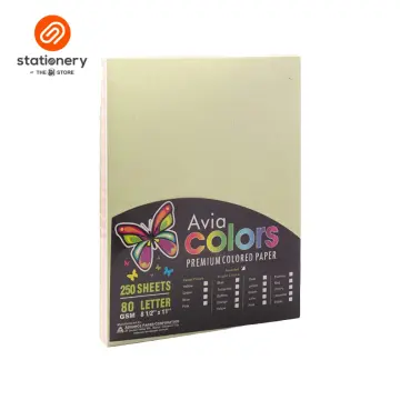 Pastel Colored Paper SHORT - 250 sheets per ream - assorted colors