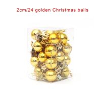 1กล่อง Christmas Ball Xmas จี้ Electroplating Candy เครื่องประดับต้นคริสต์มาสใหม่ปี2023 Noel Home Decor Navidad 2022