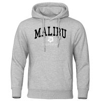 Malibu California A City In The United Statesmen Streetwear O-Neck Cartoons Pullovers Fleece Warm Sportswears Casual Hoody MenS