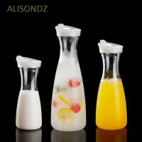 ALISONDZ Fall Resistance Water Bottle Household Lemonade Jar Juice Pitcher Transparent Food Grade Plastic Drinkware Tea Jug Durable Large Capacity Water Carafe