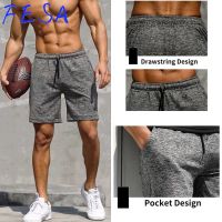 FESA Men Quick Drying Sports Shorts Drawstring Seluar Pendek With Pocket Plus Size Seluar Pendek Lelaki