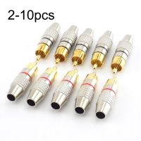 【CW】☬△  Male Plug to cabling Audio Video Cable camera Non Solder Gold Plated