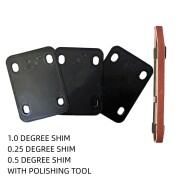 Cổ Đàn ghi ta shims Set Cổ linh kiện thay thế shims công cụ 0.25.5 1 độ