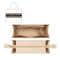 【cw】Purse Organizer Insert, Felt Bag Organizer with Zipper, Handbag &amp; Tote Shaper, For Book Tote, 2 Style ！