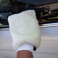 1 Pcs Wool Soft Car Washing Gloves Cleaning Microfiber Mitt Detailing Brushes Sponge Tools