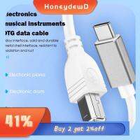 HONEYDEWD ความเร็วสูงมาก โทรศัพท์เชื่อมต่อเปียโน สวิทช์ KVM สายเคเบิลเครื่องพิมพ์ สายอวัยวะอิเล็กทรอนิกส์ สายเครื่องพิมพ์ พิมพ์ C เป็น USB 2.0