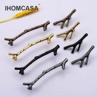 【LZ】◄✱  IHOMCASA Tree Branch Shape Furniture Handle Black Gold Vintage Cupboard Shoebox Cabinet Drawer Knobs Twig Door Pulls Hardware