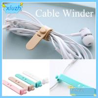 XIUZH 4/8PCS ซิลิโคน ผู้จัดงาน ที่เก็บของ สาย USB สายหูฟัง Ptotector ม้วนเก็บสาย คลิปหนีบสายไฟ