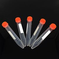 【YF】◑✆♚  Centrifuge Tube 15 mL Sample With Screw Cover Plastic Test Wtih Scale Bottom /