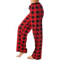 Autumn Winter Women Autumn Plaid Printed Pants Full Length Long Trousers Sports Pants 2023