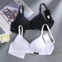 【Ready Stock】 ❁♟♨ C15 PURE cotton high quality girls bra no steel ring skin-friendly bra thin versatile fashionable breathable soft breast-receiving bra