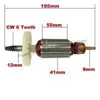 【HOT】 Muaz Electronics BD ฟรีแบริ่งและแปรงคาร์บอน!AC220V-240V Armature Rotor Anchor สำหรับ MAKITA Sander Polisher 9227 9227CB 9237CB 9227C