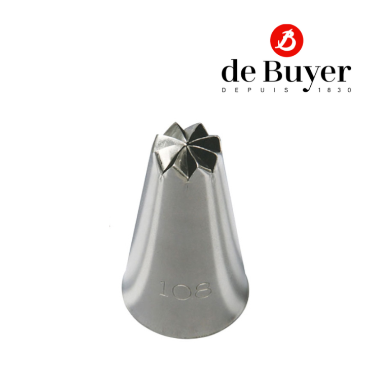 de-buyer-2119-13-stainless-steel-nozzle-spiral-effect-หัวบีบเค้ก