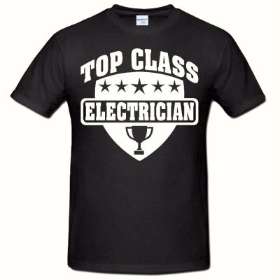 Kaus Uniseks Baru Kaus Keren Musim Panas Kaus Ahli Listrik Kelas Penghenti, Kaus Pria Baru Lucu Kaus Desain Digital Printing S-4XL-5XL-6XL