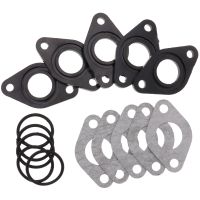 5Set 20mm Carburetor Intake Manifold Pipe Gasket Spacer Seal For Chinese 50cc 70cc Engine XR SSR KLX CRF Dirt Pit Bike