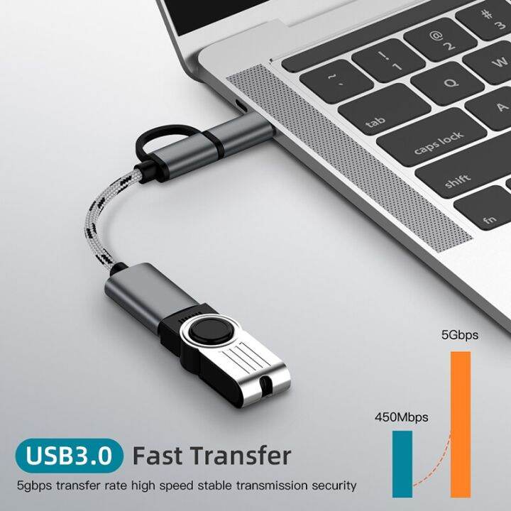 usb-2-in-1-3-0อะแดปเตอร์-otg-สายสำหรับซัมซุงเปียถักไนล่อนไมโคร-usb-usb-อะแดปเตอร์ซิงค์ข้อมูลประเภท-c-สำหรับ-xiaomi-huawei-สำหรับ-type-c-otg