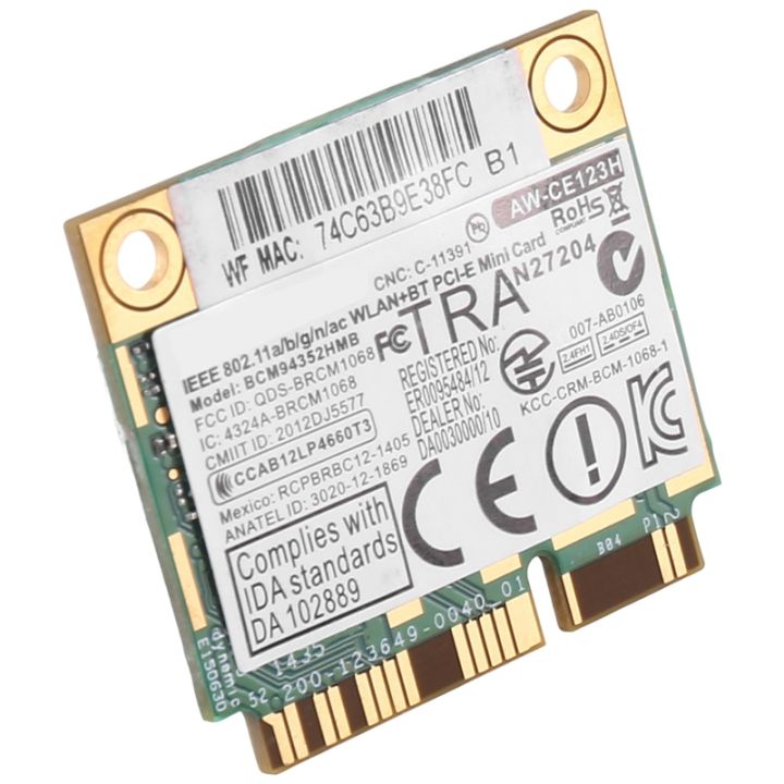 1-pieces-for-azurewave-bcm94352hmb-wifi-card-mini-pcie-802-11ac-867mhz-wireless-card-wifi-wlan-bluetooth-card