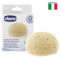 [คูปองลดเพิ่ม] Chicco Extra Absorbent Sponge ฟองน้ำสำหรับเด็ก ฟองน้ำทำจากเซลลูโลสธรรมชาติ ปลอดภัยต่อผิวเด็ก อ่อนนุ่ม ซึมซับน้ำได้ดี