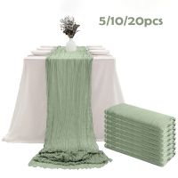 【hot】►♟ 20/10/5 Pcs Cotton Gauze Table Wedding Decoration Cheesecloth Tablecloth Bridal Shower