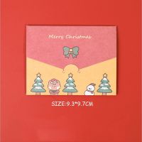 【high quality】[Ready Stock] 1pcs/lot creative cartoon Christmas greeting card postcard greeting Thanksgiving envelope