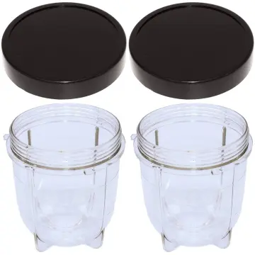 Bullet Blender Cups Replacement 16 ounce Cup and 12 ounce Short Cup for  250W MB1001 Series Juicer Mixer Easy to Use 