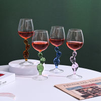 Cactus Stemware Wine Glass tail Glass tail Goblet Champagne Glass Cup High Borosilicate Heat Resistant Drinkware Barware