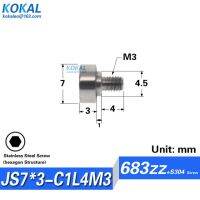 แบริ่งสกรูที่มีคุณภาพสูง M3/M4/M5/M6 Sus304สแตนเลสด้ามตลับลูกปืนเม็ดกลม Ntbg Bjl01แบริ่งเกลียวนอก608/626 1ชิ้น