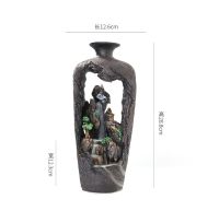 Home Decor Resin Backflow Incense Burner Creative Alpine Flowing Water Aroma Furnace Ornament Living Room Decoration Ornament