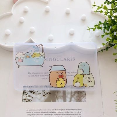 We Flower Portable Cartoon Storage Case Orginazer Plastic s Container Sealing Box Dustproof Face Keeper Household Accessories