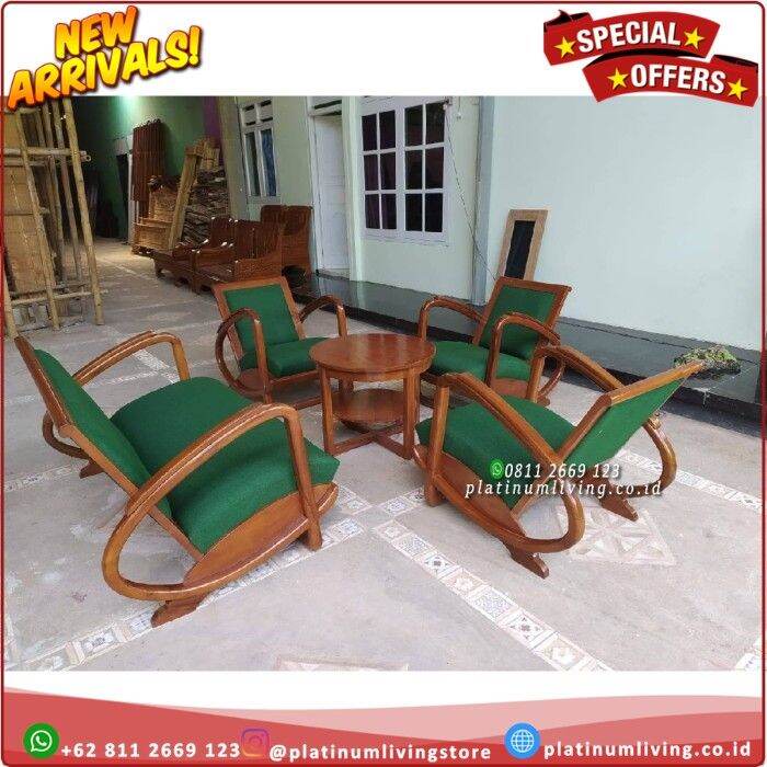 Kursi Sofa Tamu Kayu Jati Model Retro Sofa Jati Minimalis Kuno Lazada