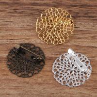 5pcs/lot 25mm Brass Flower Filigree Brooch Part Jewelry DIY Making Base Hairwear Handmade Components Accessories Part Supply 544 DIY accessories and o