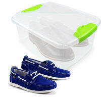 กล่องอเนกประสงค์ กล่องใส่รองเท้า  รุ่น Shoe-plastic-box-click-lock-05f-Container