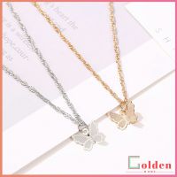 Goldenสร้อยคอจี้ผีเสื้อ  สร้อยคอสไตล์เกาหลี สร้อยคอแฟชั่น necklace