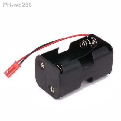 Receiver Battery Pack Case Box 4 x AA JST Connector(Battery Insert Compartment) for 1/8 1/10 1/16 RC Nitro Car HSP Himoto HPI