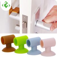 【LZ】 GUANYAO 1PC Anti-Collision Rubber Door Buffer Wall Protectors Door Handle Bumpers for Door Stopper Handle Punch Free Bum