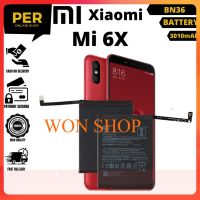 แบตเตอรี่ ใช้สำหรับเปลี่ยน Xiaomi Mi 6X Battery Model BN36 (3010mAh) **แบตเตอรี่รับประกัน 6 เดือน**