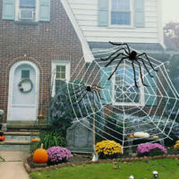 Home Party Haunted House Web Halloween Horrible Spider Big